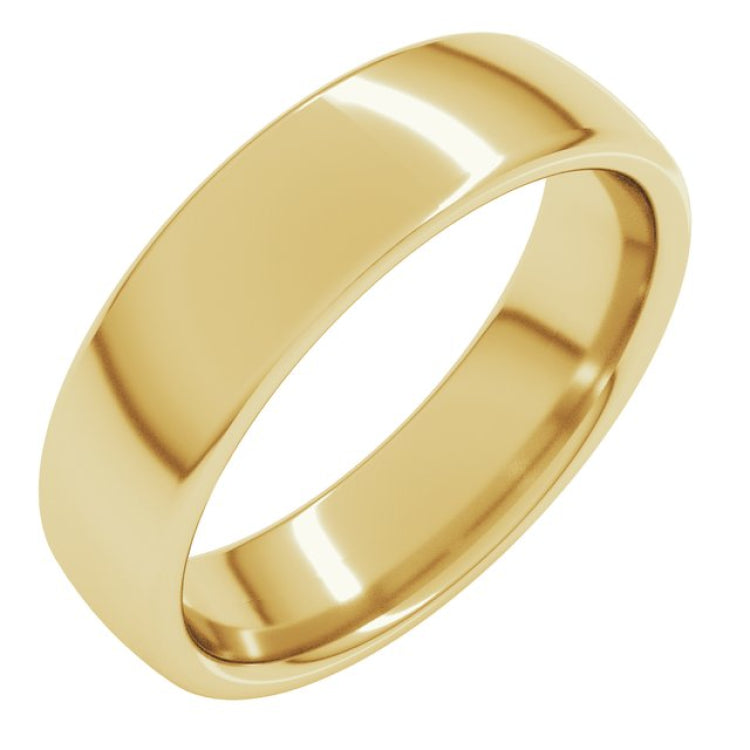 10K Yellow Gold 5.5 mm Comfort-Fit European-Style Band Size 9