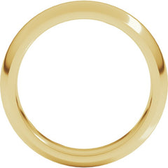 10K Yellow Gold 5 mm Comfort-Fit Half Round Band Size 10.5