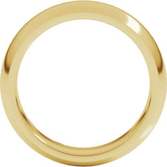18K Yellow Gold 6 mm Comfort-Fit Half Round Band Size 9