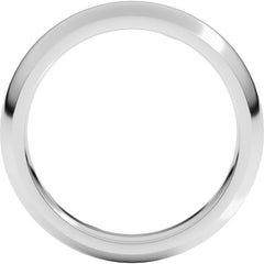 18K White Gold 4 mm Comfort-Fit Half Round Band Size 9