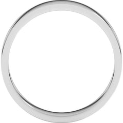 Sterling Silver 4 mm Flat Band Size 8