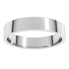 Sterling Silver 4 mm Flat Band Size 8
