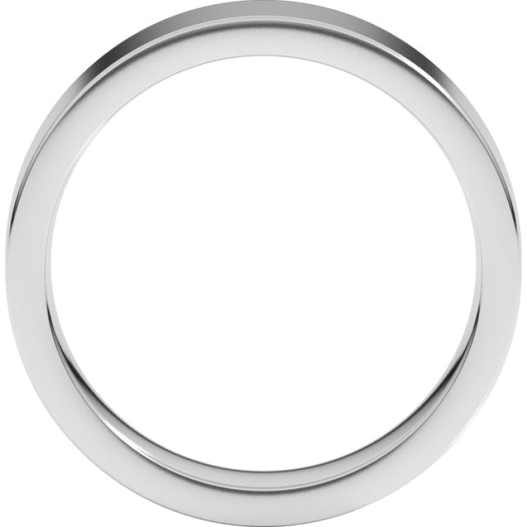 Sterling Silver 5 mm Comfort-Fit Flat Band Size 7.5