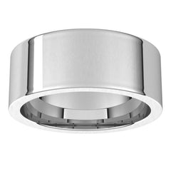 Sterling Silver 8 mm Comfort-Fit Flat Band Size 9