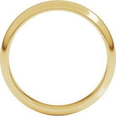 10K Yellow Gold 4 mm Half Round Band Size 11