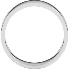 14K White Gold 5 mm Flat Band Size 8.5