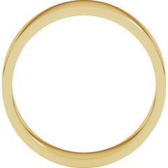 14K Yellow Gold 5 mm Flat Band Size 7