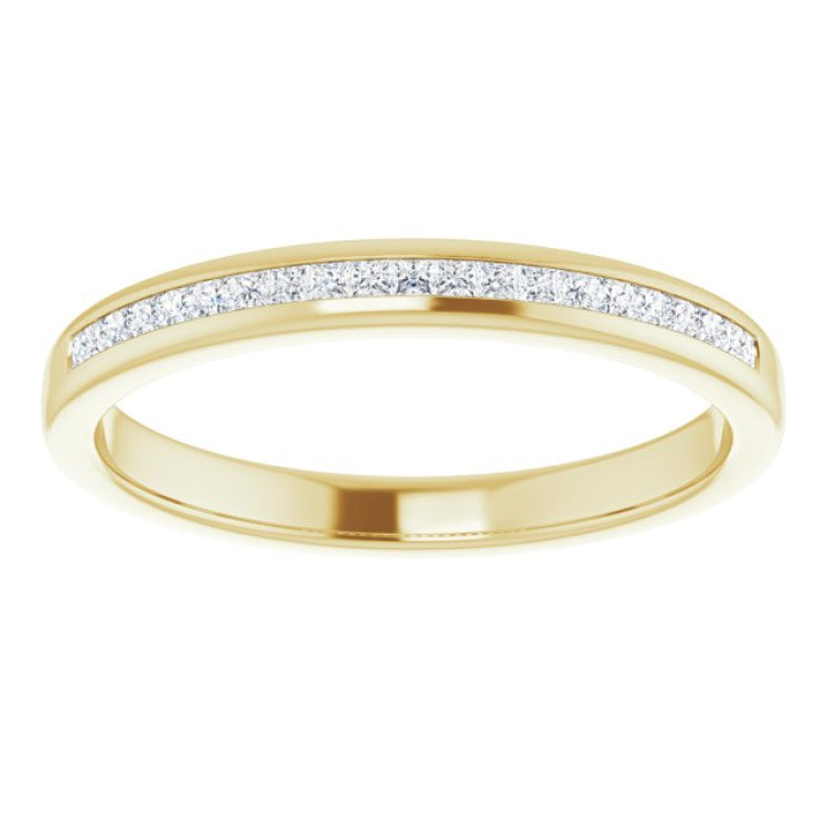 14K Yellow Gold 1/4 CTW Natural Diamond Band