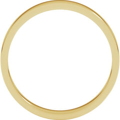 10K Yellow Gold 3 mm Flat Band Size 8.5