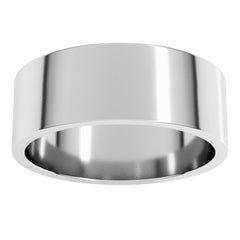 Sterling Silver 7 mm Flat Band Size 11.5