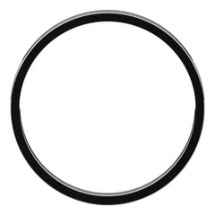 14K White Gold 2 mm Ultra-Lightweight Flat Band Size 6.5