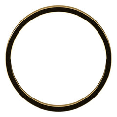 14K Yellow Gold 2 mm Ultra-Lightweight Flat Band Size 6