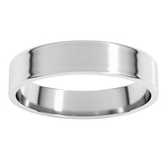 Sterling Silver 4 mm Ultra-Lightweight Flat Band Size 10