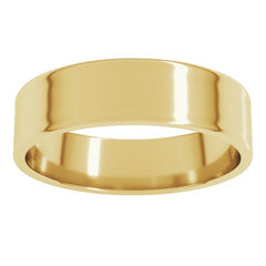 10K Yellow Gold 5 mm Ultra-Lightweight Flat Band Size 7