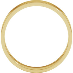 10K Yellow Gold 5 mm Ultra-Lightweight Flat Band Size 9.5