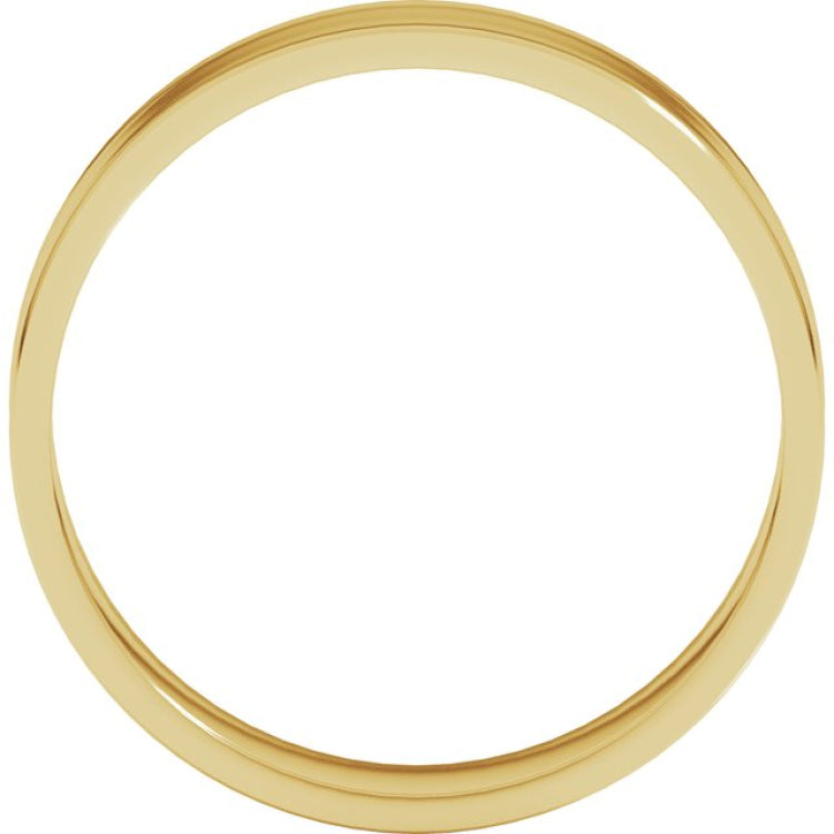 14K Yellow Gold 5 mm Ultra-Lightweight Flat Band Size 9