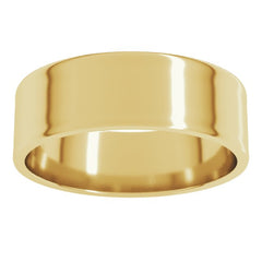 14K Yellow Gold 6 mm Ultra-Lightweight Flat Band Size 8.5