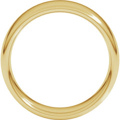 14K Yellow Gold 7 mm Comfort-Fit European-Style Band Size 7