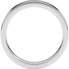 Continuum Sterling Silver 4 mm Comfort-Fit Flat Band Size 6.5