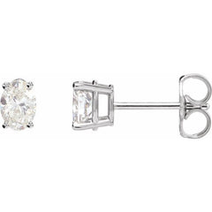 Sterling Silver 1/3 CTW Lab-Grown Diamond Earrings