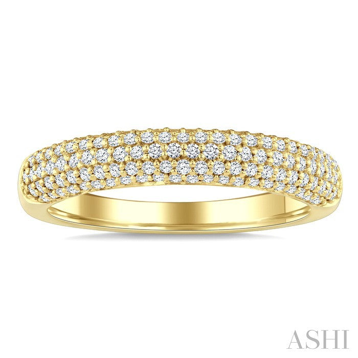 1/2 Ctw Round Cut Diamond Aeris Gold Fashion Band in 14K Yellow Gold