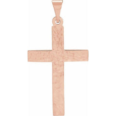 14K Rose Gold Cross Pendant