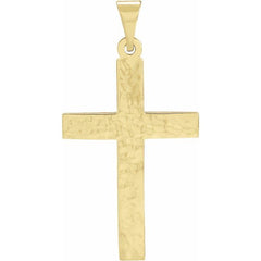 14K Yellow Gold Cross Pendant