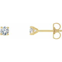 14K Yellow Gold 1/4 CTW Natural Diamond Cocktail-Style Earrings