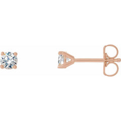 14K Rose Gold 1/4 CTW Natural Diamond Cocktail-Style Earrings