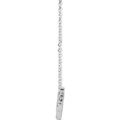 Platinum Faith 16" Necklace