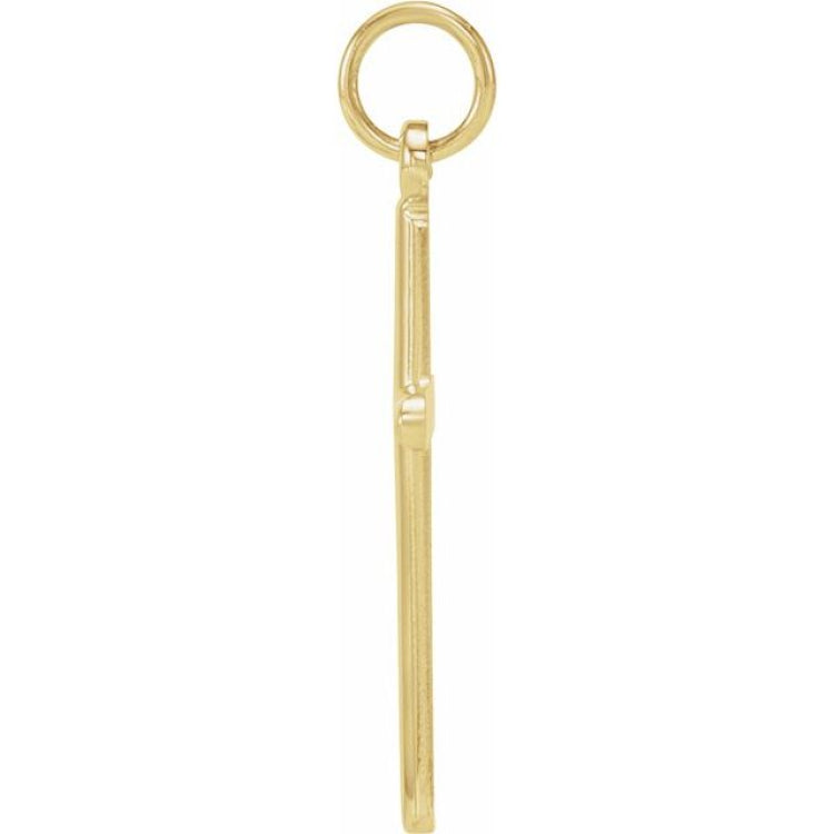14K Yellow Gold Cross Pendant