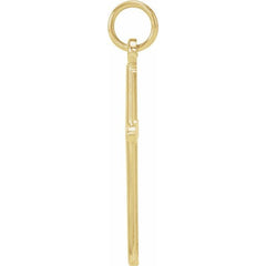 14K Yellow Gold Cross Pendant