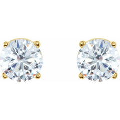 14K Yellow Gold 2 CTW Natural Diamond Earrings