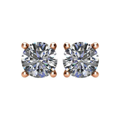 14K Rose Gold 2 CTW Natural Diamond Earrings