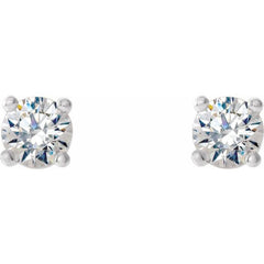 Platinum 1/8 CTW Natural Diamond Cocktail-Style Earrings