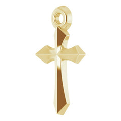 14K Yellow Cross 18" Necklace