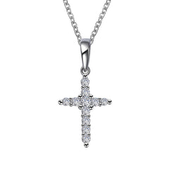 0.33 CTW Cross Pendant Necklace