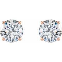 14K Rose Gold 2  1/2 CTW Lab-Grown Diamond Earrings