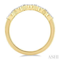 1/2 Ctw 5-Stone Lovebright Round Cut Diamond Band in 14K Yellow & White Gold