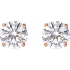 14K Rose Gold 2  1/2 CTW Lab-Grown Diamond Earrings