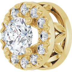 14K Yellow Gold 1/3 CTW Lab Grown Diamond Pendant